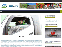 Tablet Screenshot of lunacalogistica.com